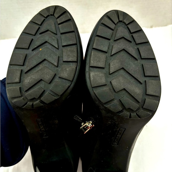 TAHARI WOMENS BLACK PEBBLED LEATHER STILETTO 4 INCH HEEL ANKLE BOOTS SZ 8.5 - Picture 12 of 14